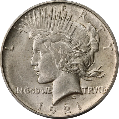 1921 Peace Dollar High Relief PCGS MS62 Nice Eye Appeal Nice Strike