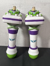 2 Disney Parks Toy Story Buzz Lightyear Light-Up Bubble Wands TESTED Set Of 2