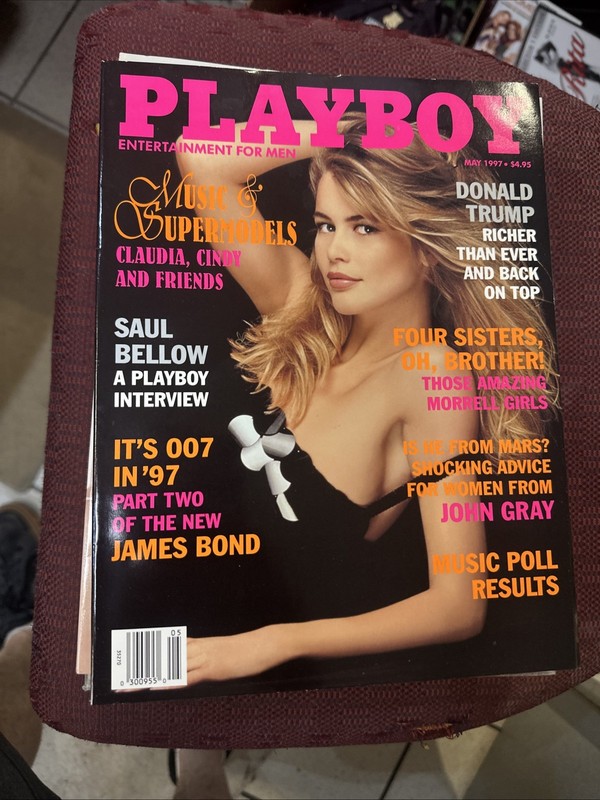 PLAYBOY Magazine May 1997 Supermodels Donald Trump Mens Cover Vintage VG