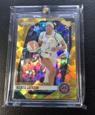 2024 Panini Prizm WNBA Rickea Jackson Gold cracked ice jersey #2/10