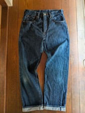Levis 502XX Big E Selvedge Jeans Denim Size 32 Mens Made in Japan Used