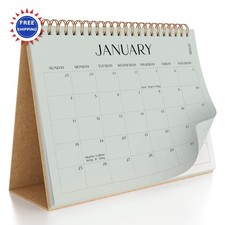 Aesthetic Desk Calendar 2026-2027 26-27 Runs January until July Beautiful Small