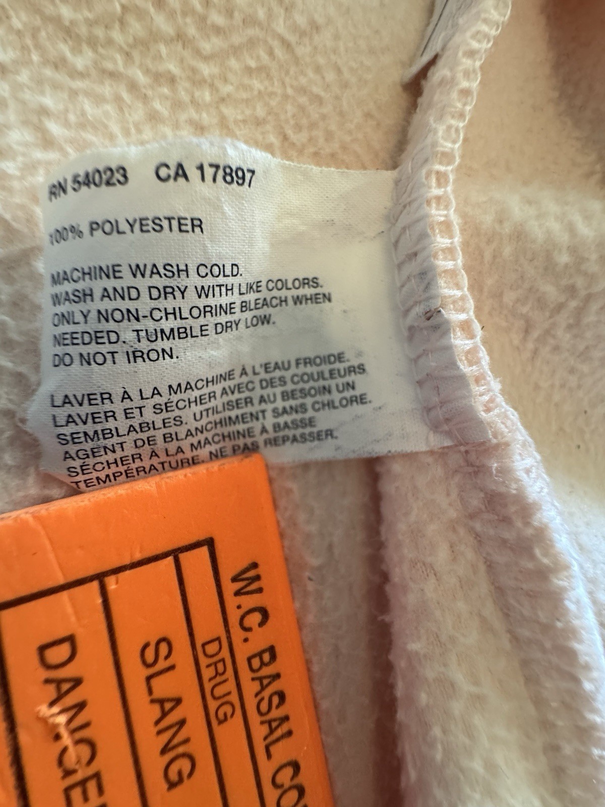 Gap Body Pink Fleece Tie-Waist Long Robe With Pockets Size Small