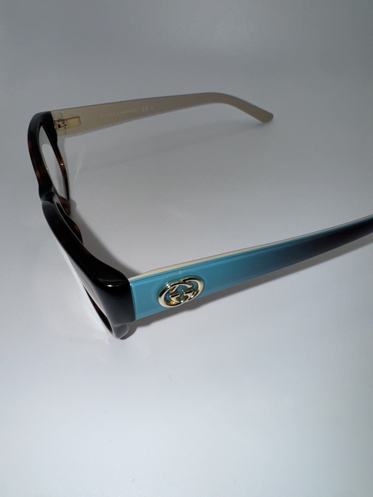 Gg 3569 Wq2 135 Dark Tortoise Blue Gradient Tan Italy + Case