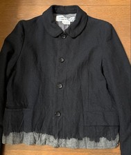 Used Comme Des Garcons Round Collar Wool Jacket Size S Black Vintage