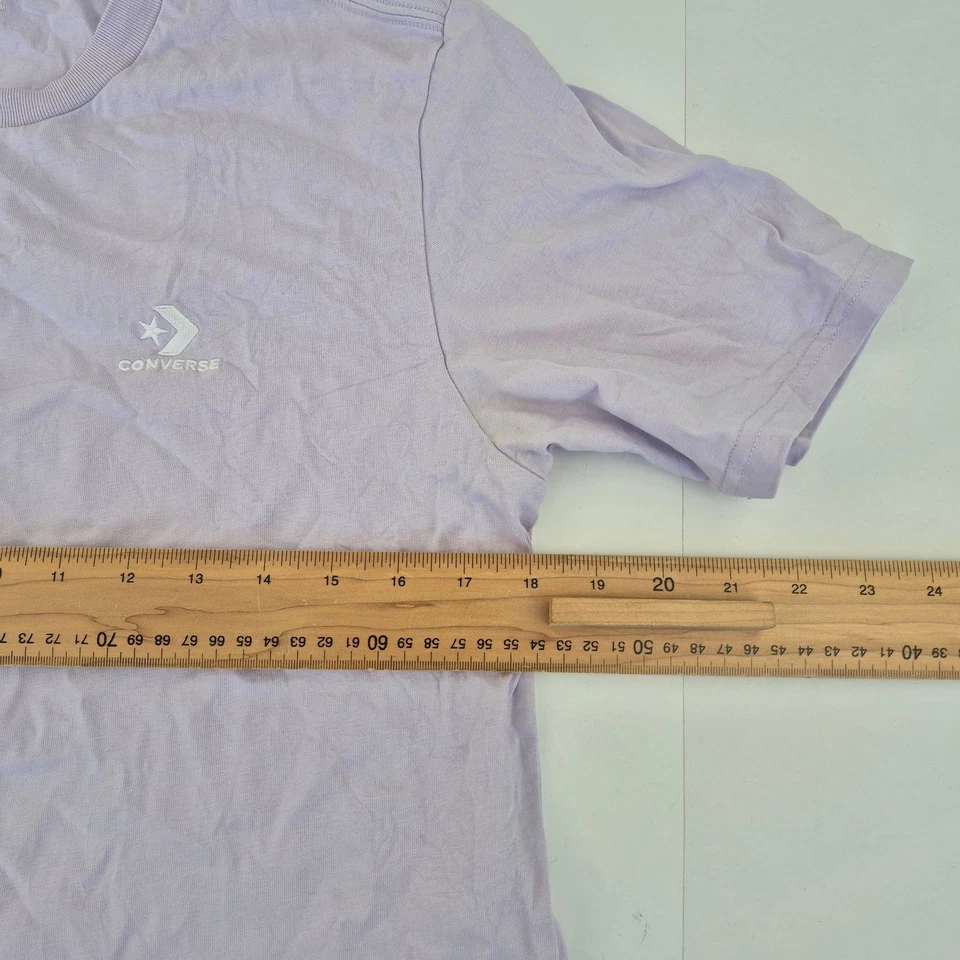 Camiseta CONVERSE mediana púrpura para hombre algodón cuello redondo... - Imagen 3 de 4