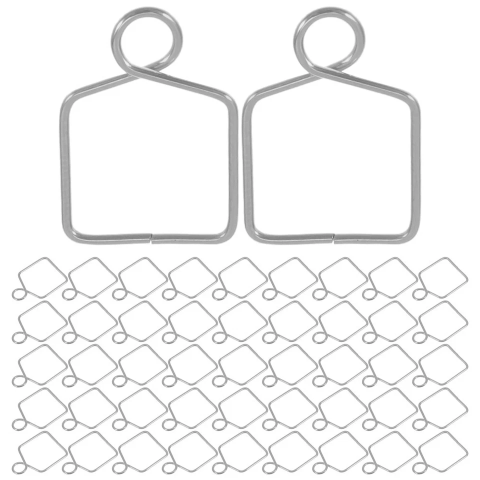 100 Pcs Chandelier Connector for Crystals Ball Prism Replacement Clip - Imagen 3 de 4