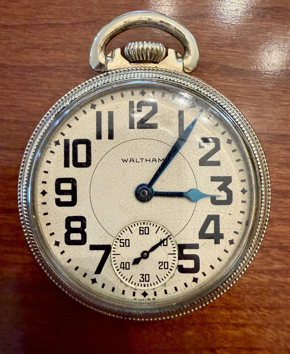 Waltham Open Face Pocket Watch Pocket Watches with Vintage for
