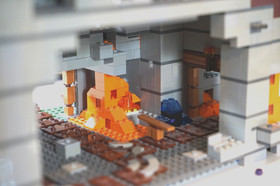 LEGO Minecraft The Mountain Cave #21137 (Retired) Incomplete