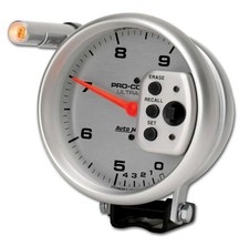 Autometer 6854 Ultra-lite Tachometer 5 9k Rpm Pedestal W Quick Lite Dual