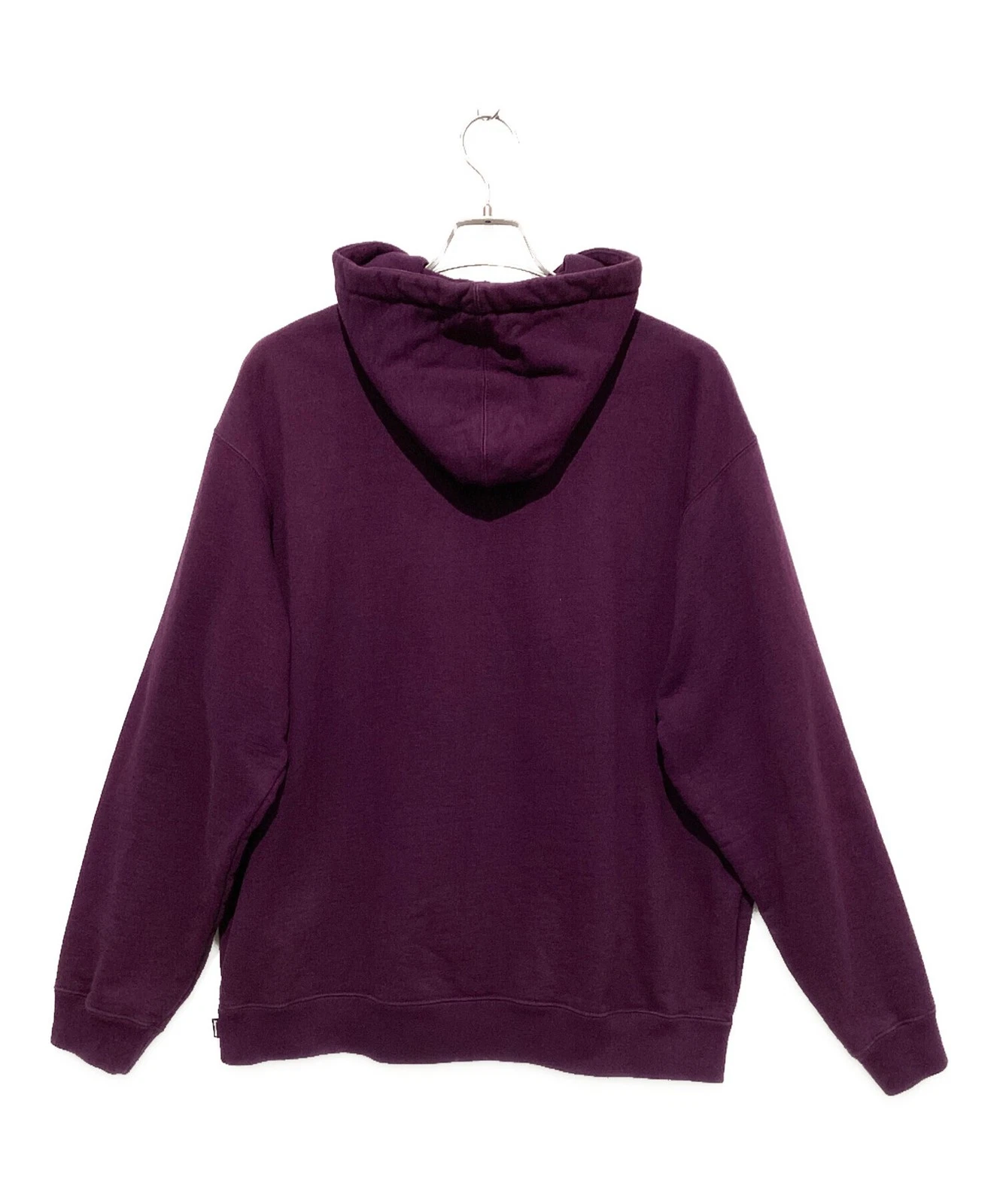 Felpa con cappuccio SUPREME Riflettente Taglia:L Viola x Bianco Uomo