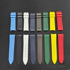 21mm FKM Rubber Watch Strap Replacement for Piaget Polo Date 42mm