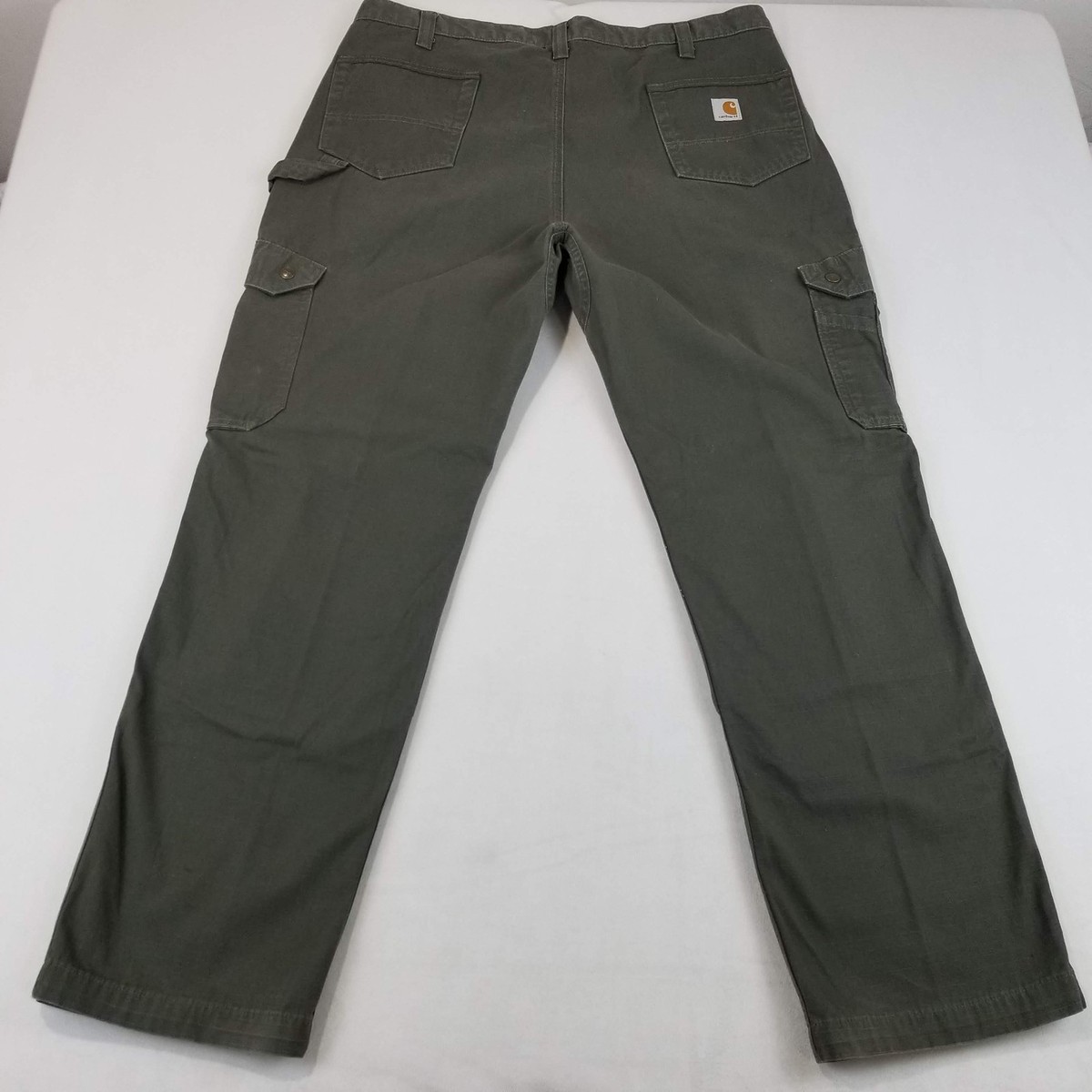 Carhartt Double Knee Pants USA製 32x32 Carhartt Double Knee Cargo Pants Mens 40x32 Green B342 MOS