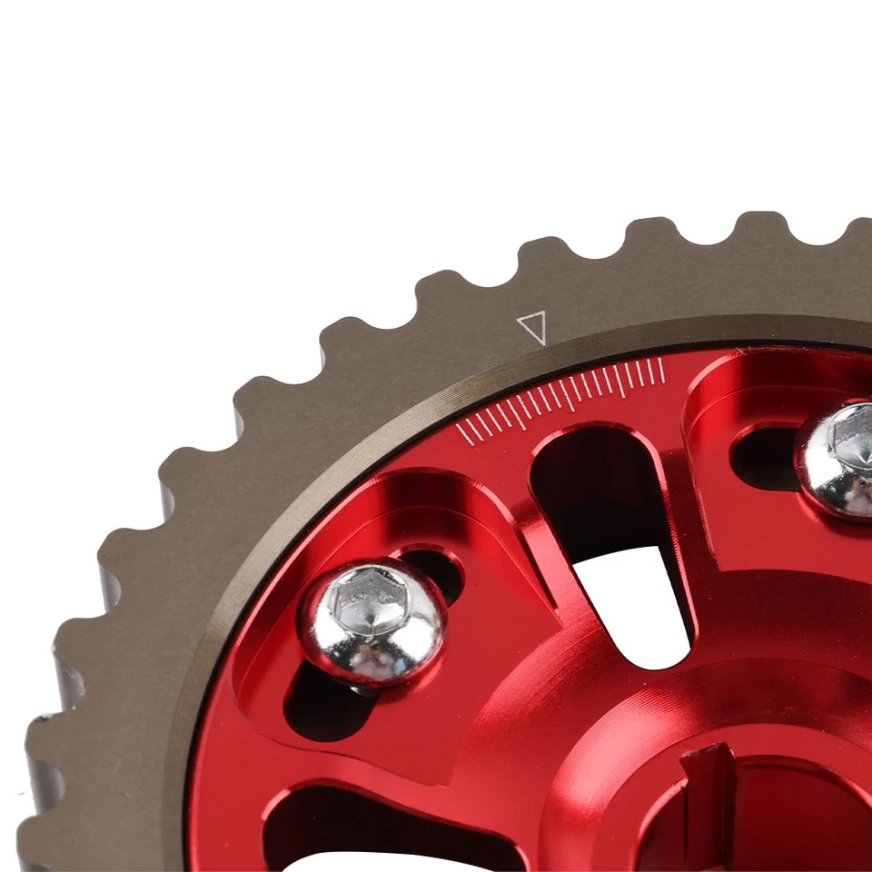 RED Adjustable Timing Gear Pulley Cam Camshaft For Honda Civic D15 CRX D16 VTEC Foto 3 de 4