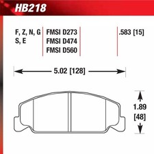 Hawk HB218U.583 Racing Pad - DTC-70 Compound