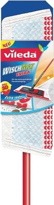 Vileda 01473 Wischmat Extra mit Teleskopstiel Bodenwischer 1St.