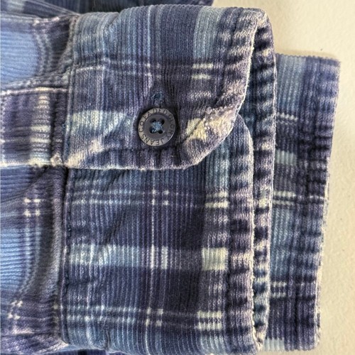 Vintage 90s Y2k Plaid Distressed Corduroy Full Zip Jacket Grunge Punk Skater 2X - Picture 9 of 12