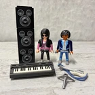 Vintage 90s PLAYMOBIL Musicians Rock Stars Guitars Singer Band Set