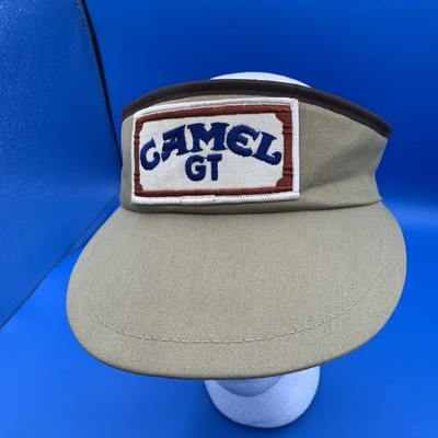 Vtg Joe Camel GT Patch Visor Racing Cigarettes Poker Beach Golf