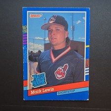 Donruss 1991 Mark Lewis #29 Rated Rookie Cleveland Indians MLB Baseball Card. rookie card picture