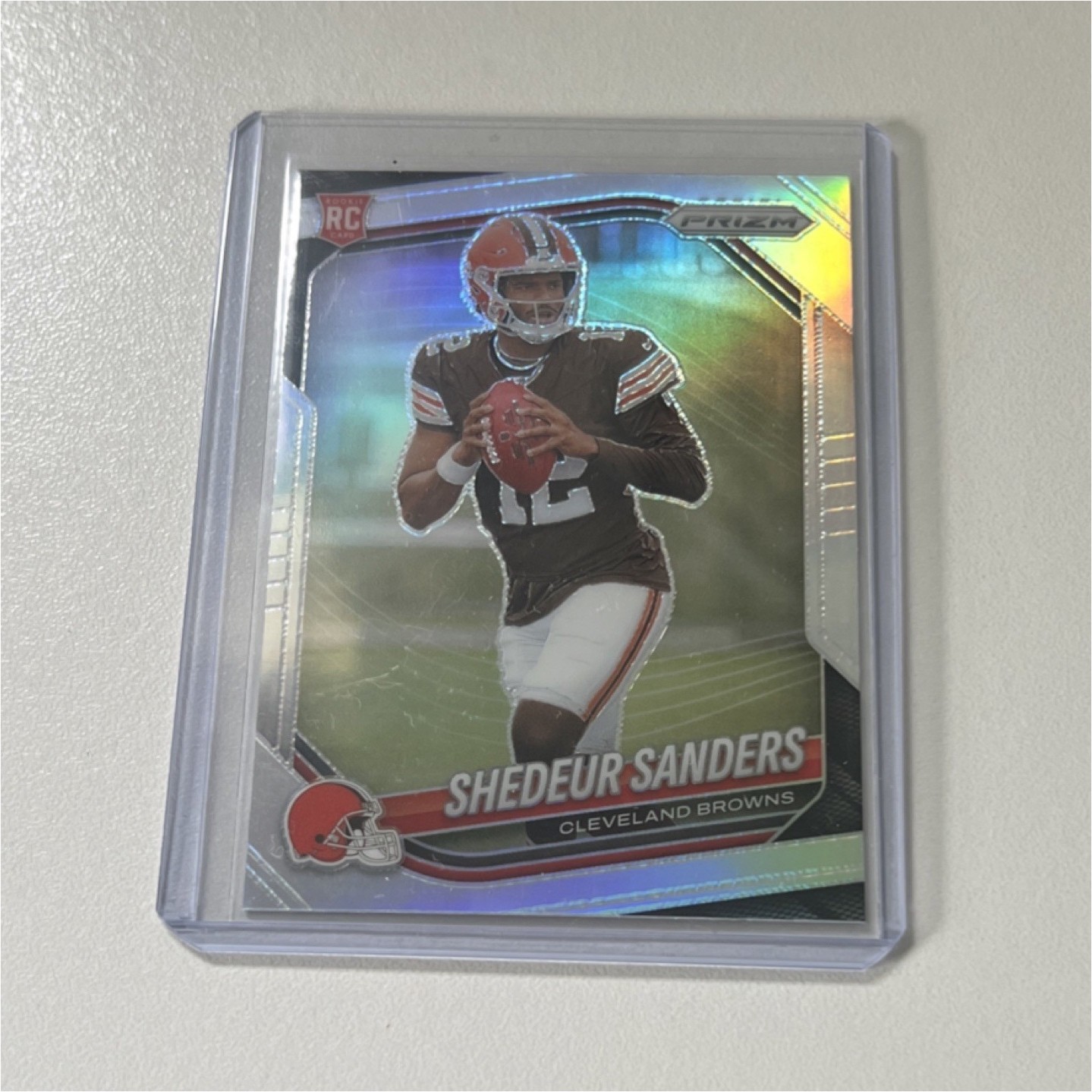 2025 Panini Prizm Shedeur Sanders Browns Rookie Silver Prizm #302 Football
