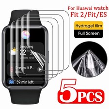 Soft Hydrogel Film for Watch Fit 2 ES Curved HD Smartwatch Full Screen Protector