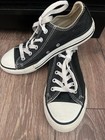 Converse Chuck Taylor Black White Lace Up  All Star Low Top Tennis Shoes Size 2 — photo 1