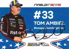 Tom Ambiel - Germany, Motorsport, Rinaldi Racing, Large Format, Original!