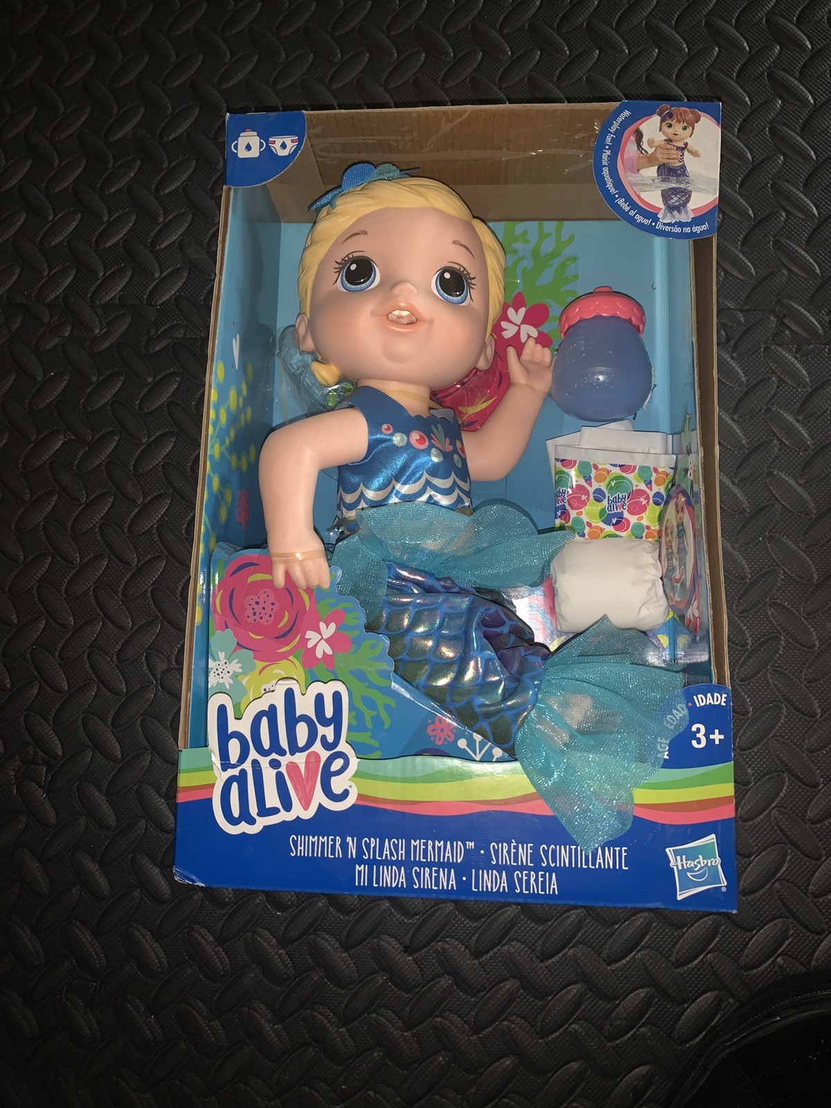 Baby Alive - Swimmer 'N Splash Mermaid - Blonde Hair Doll Th