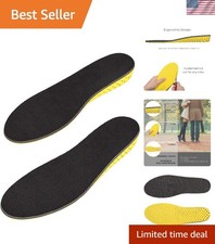 Black Elevator Shoe Inserts for Height Increase - Breathable  Customizable Fit