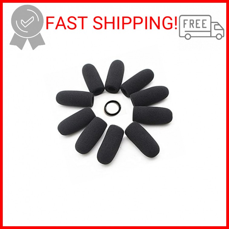 Saidbuds 10 Pack Soft Mic Foam Covers Windscreens for David Clark M-4/M-7 Lights