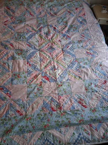 Cath Kidston handgefertigte King/Doppel gesteppte Tagesdecke neu