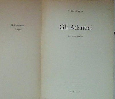 Tucci DIE ATLANTISCHEN GÖTTER UND HALBGÖTTER Garant