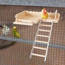 Parrot Perches with Ladder Parrot Perch Stand Toy Playground for Chinchillas