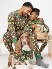 Hanna Andersson Adult Longjohn set Pikachu Christmas Large