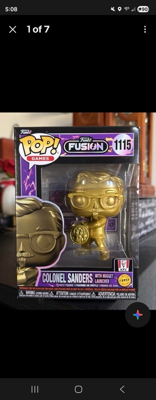 Funko Pop! Games KFC Funko Fusion Colonel Sanders CHASE GOLD #1115 W/Protector