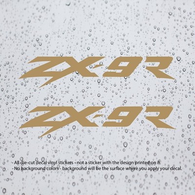 2x) ZX-9R ZX9R Decal Vinyl Stickers for Ninja Motorbike Motorcycle