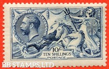 SG. 412. N70 (1). 10/- blue. A fine UNMOUNTED MINT example of this very d B57693