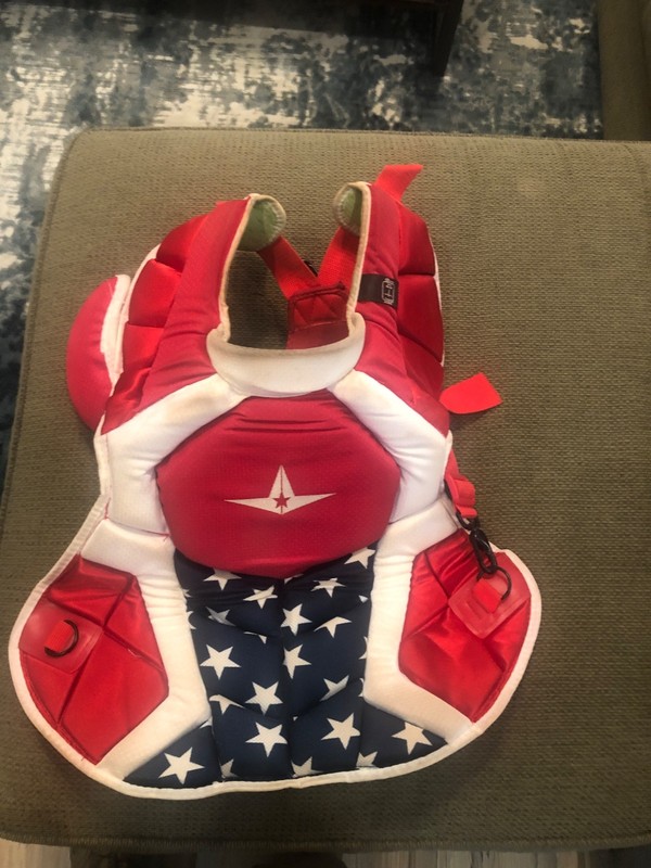 All Star System 7 USA Stars and Stripes Adult Chest Protector 