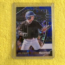 2020 Panini Prizm Draft Picks - Gus Steiger #PDP147 Blue Donut Circle Prizm /25