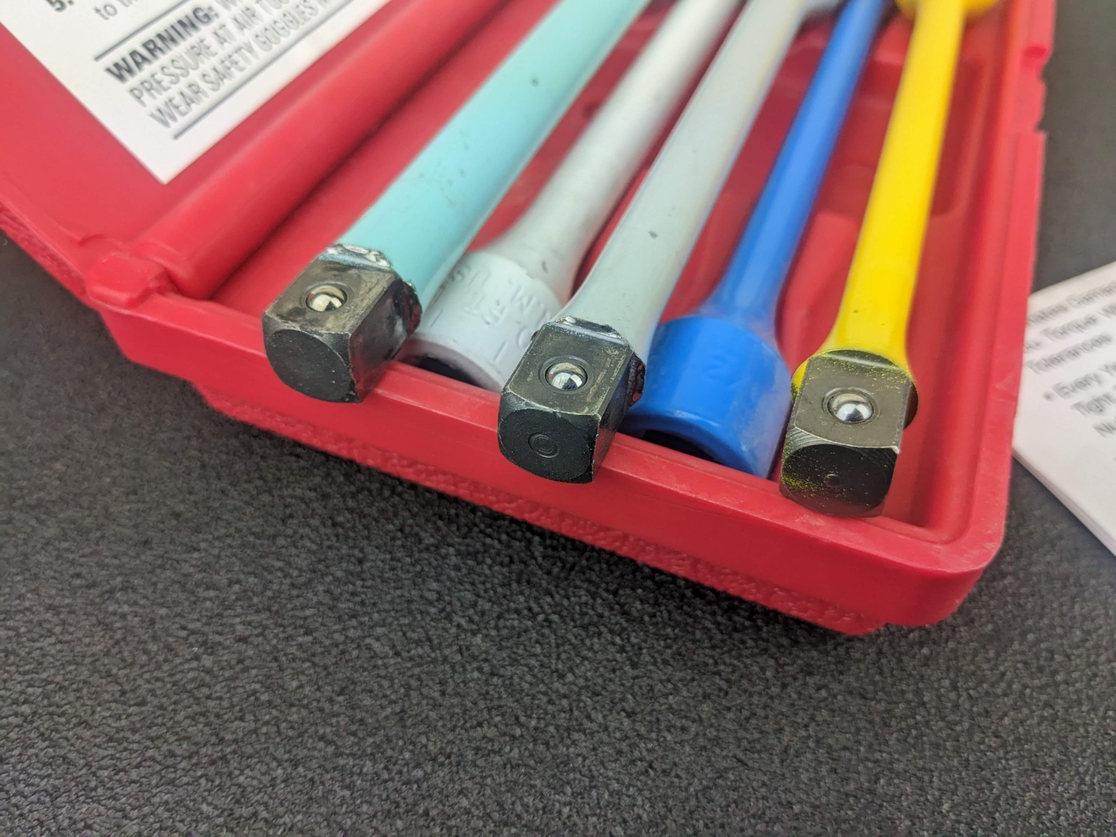 #bm959 Matco Tools WTK5500 5 Piece 1/2in. drive Torque Extension Set