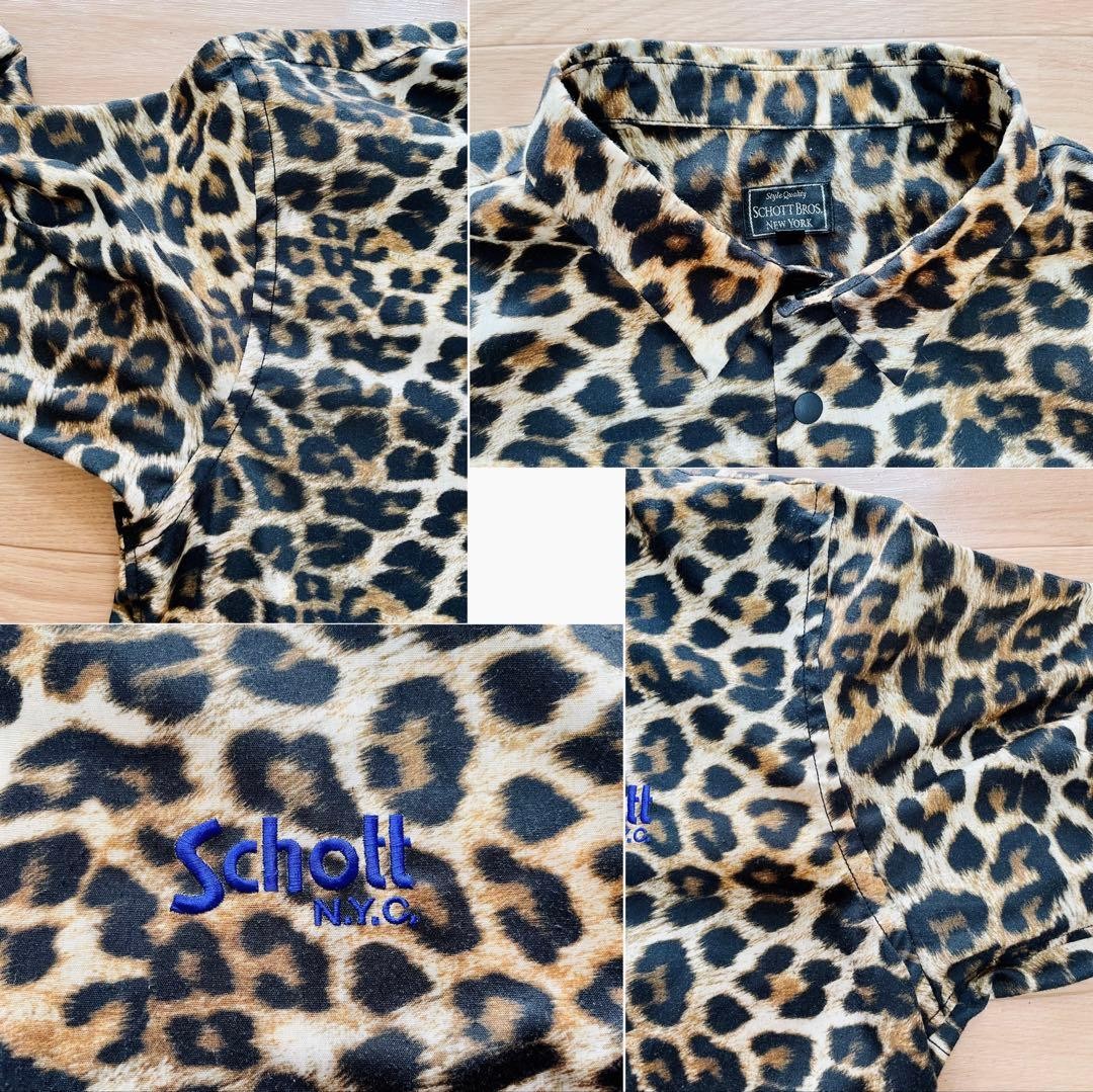 Try-on condition, good condition SCHOTT leopard f… - image 5
