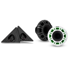 Kicker 48KMXL65 6.5" Horn-Loaded Marine Speakers and Front 6.5in Speaker Pods...