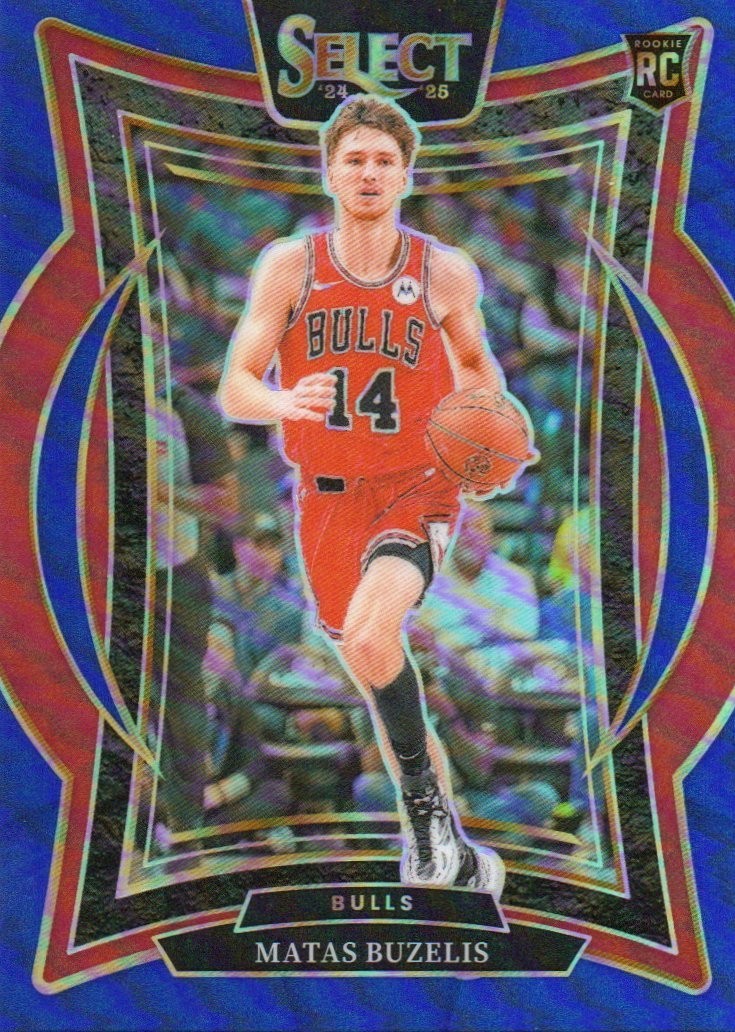 2024-25 Panini Select - Concourse Matas Buzelis #70 Blue Prizm (RC)