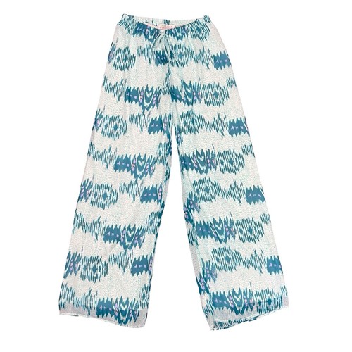 Y2K Badgley Mischka American Glamour Wide Leg Pull-on Slinky Drawstring Pant Sml - Picture 6 of 7