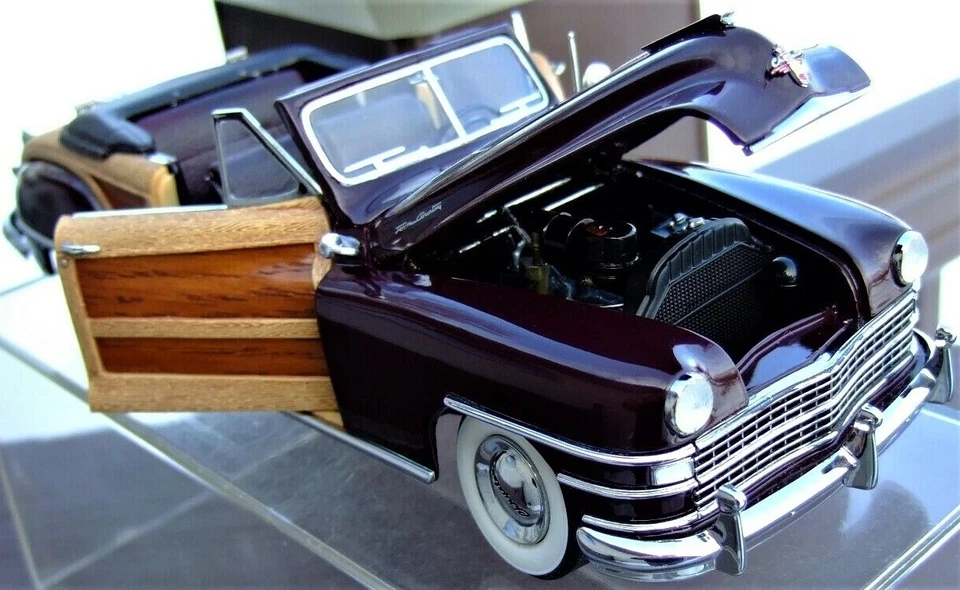 Dodge Chrysler Plymouth1 24Woody Custom Built Model Car12with REAL WOOD Panels18 - Image 3 of 4