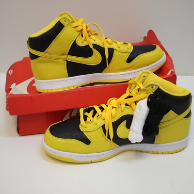 Nike Dunk High SP Black Varsity Maize Yellow CZ8149-002 Size 15