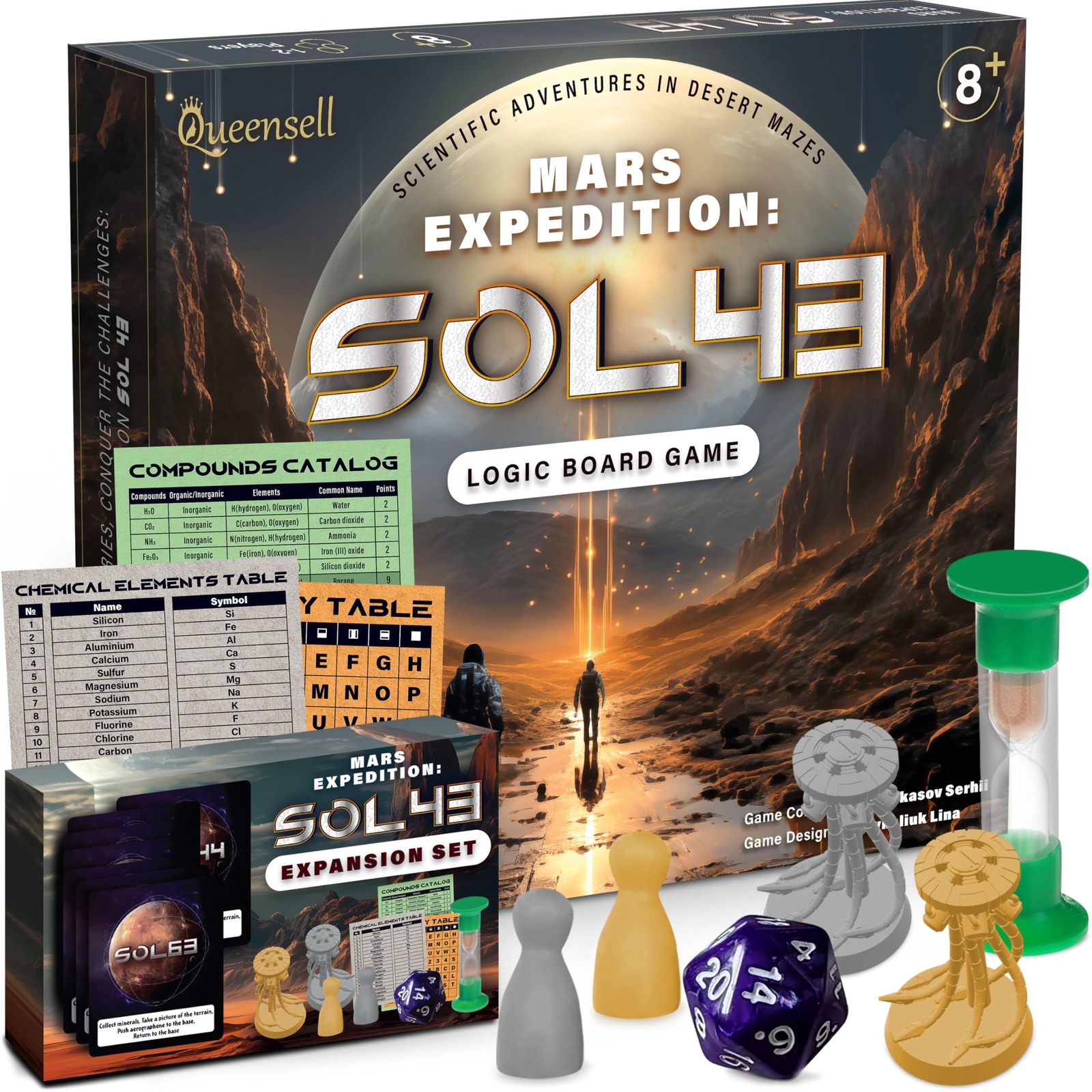 Logic Board Games for Kids and Adults – Mars Expedition SOL43 Expansion Set –...-image