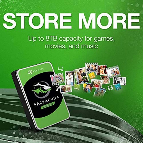Seagate BarraCuda 8TB Internal Hard Drive HDD – 3.5 Inch Sata 6 Gb/s 5400 RPM - Picture 4 of 7