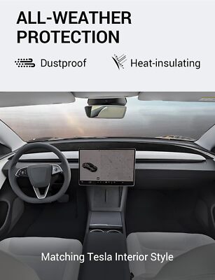 Dashboard Cover for Tesla Model 3/Y Flannel Dashboard Pad Dash Mat Accessories e